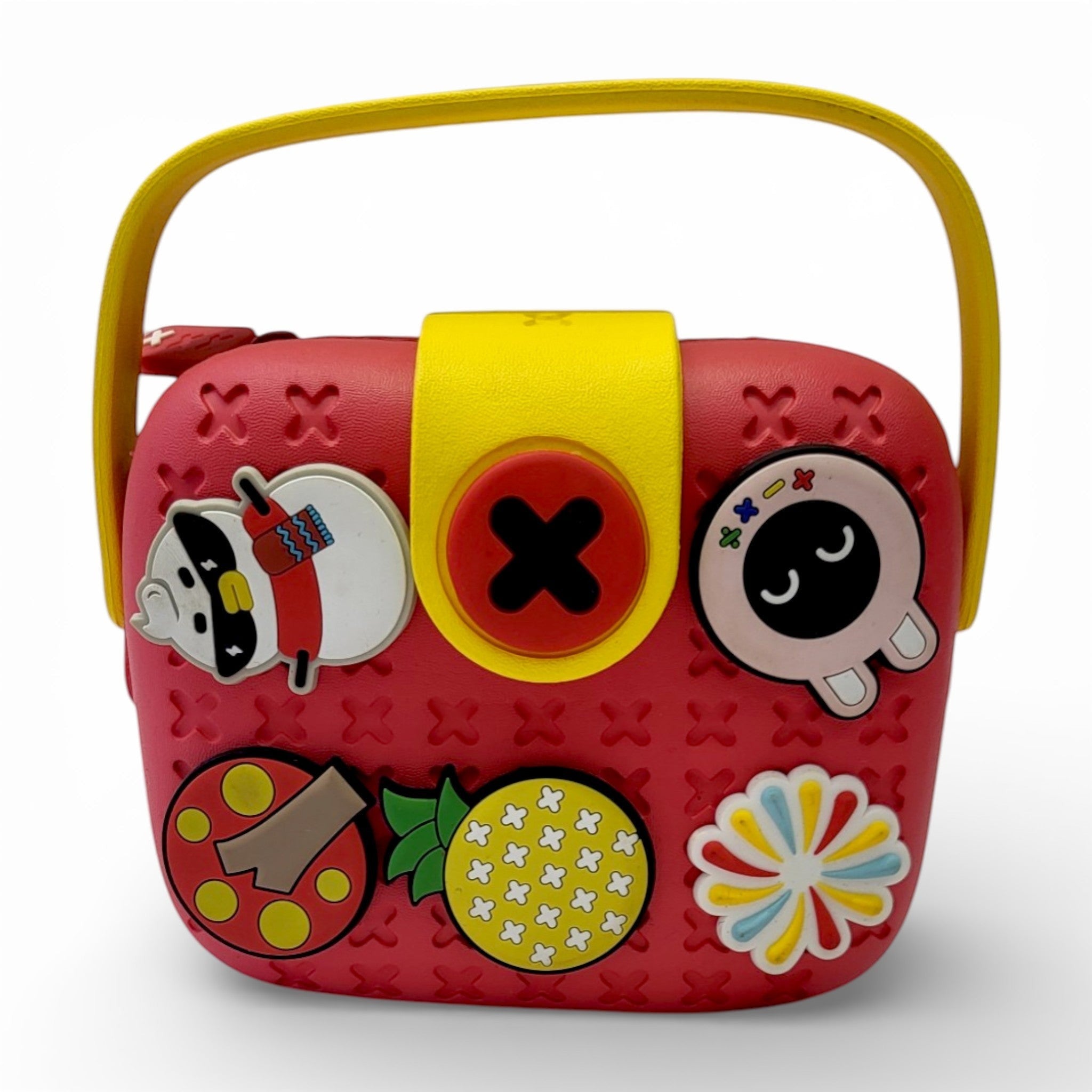 Kids EVA Handbag with Charms & Crossbody Strap | Zipper Bag