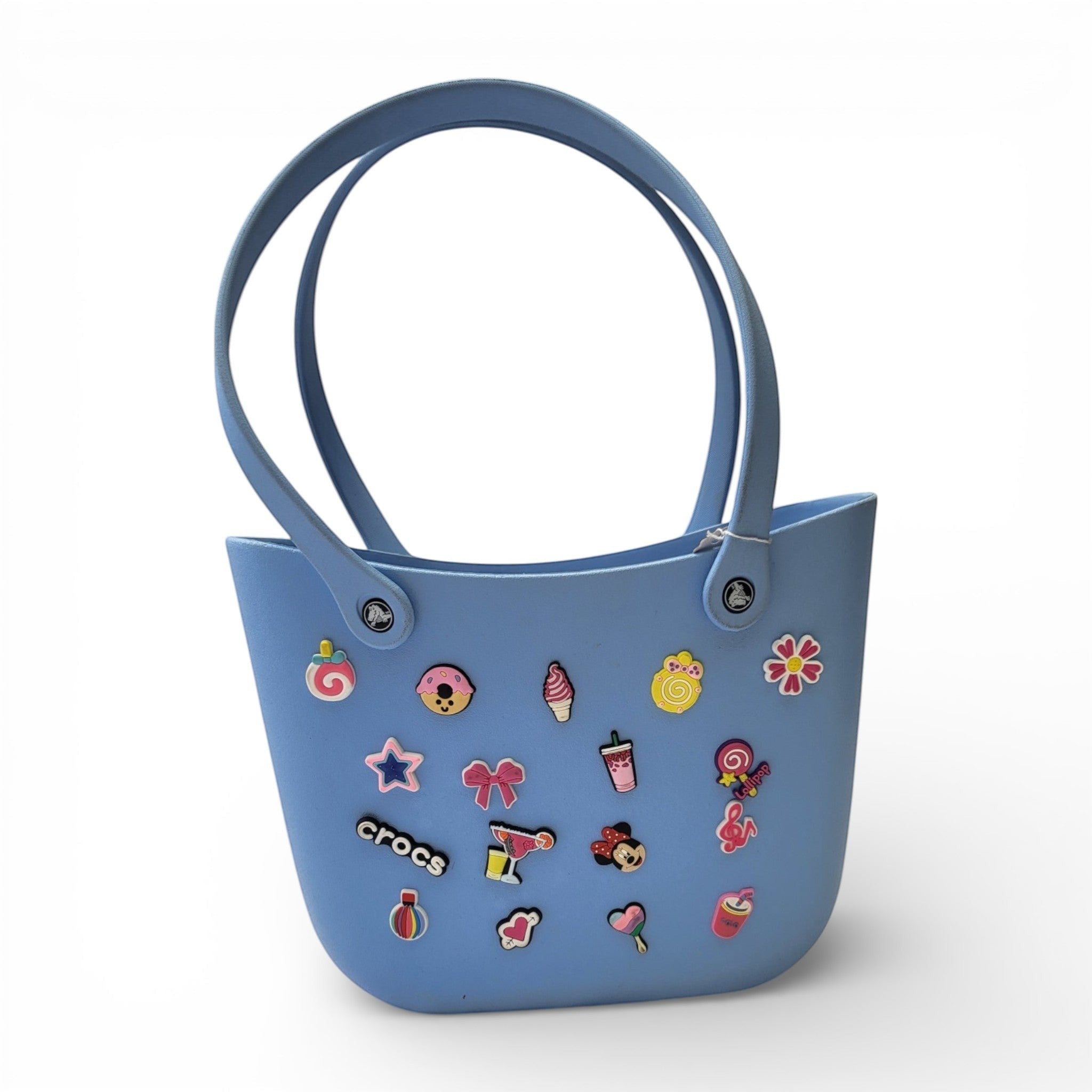 Crocs Kids EVA Tote Bag with Jibbitz Charms | Waterproof Handbag