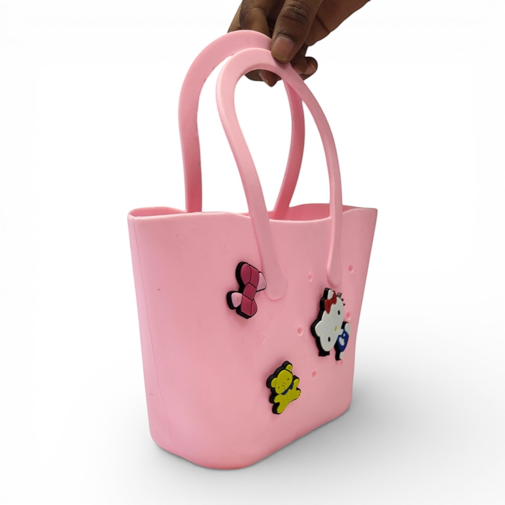Kids Silicone Tote Bag with Charms | School & Outing Handbag