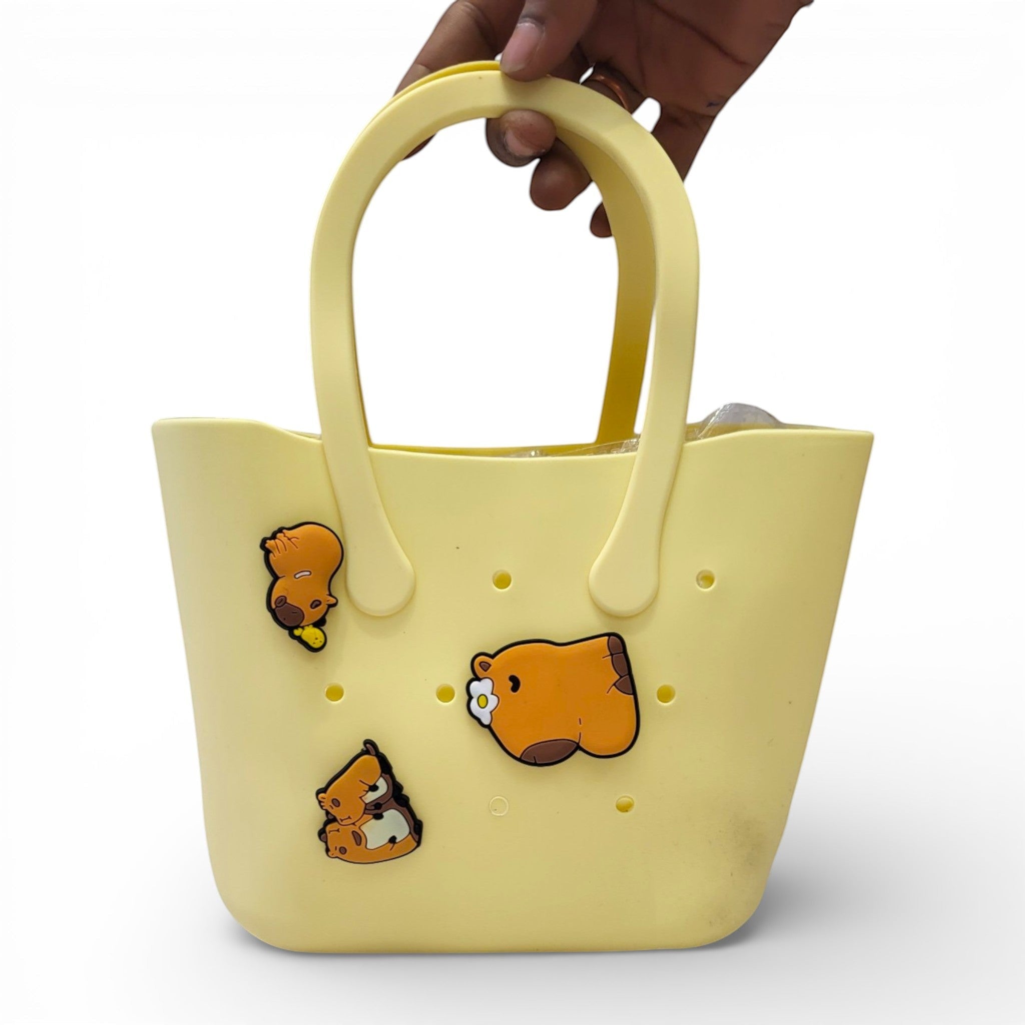Kids Silicone Tote Bag with Charms | School & Outing Handbag