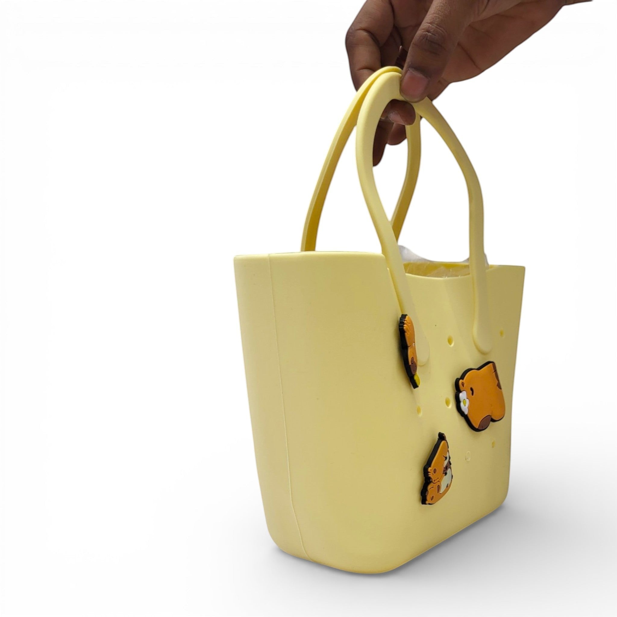 Kids Silicone Tote Bag with Charms | School & Outing Handbag
