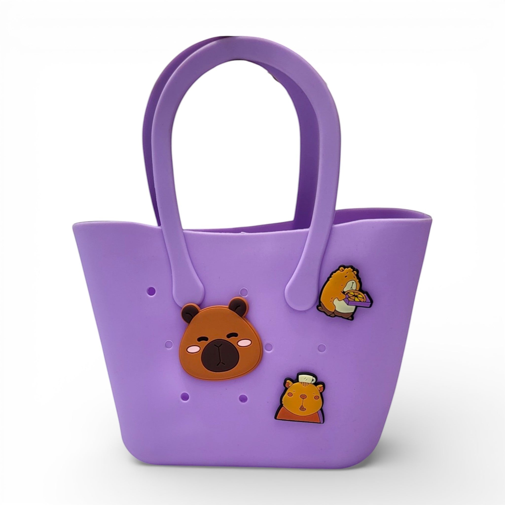 Kids Silicone Tote Bag with Charms | School & Outing Handbag