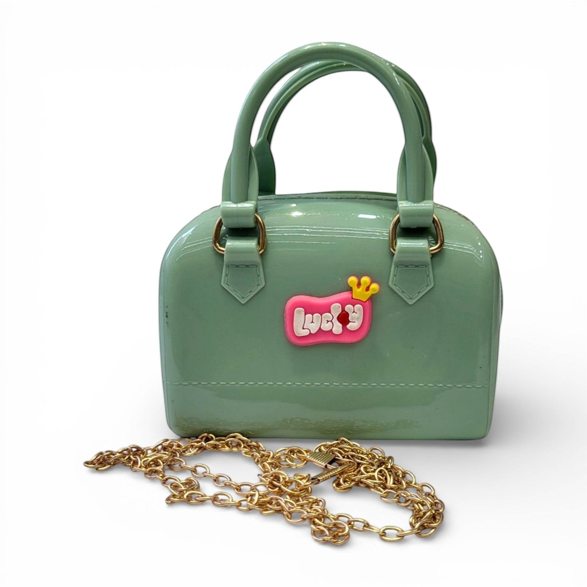 Kids Jelly Mini Dome Bag with Chain | Cute Handbag for Girls