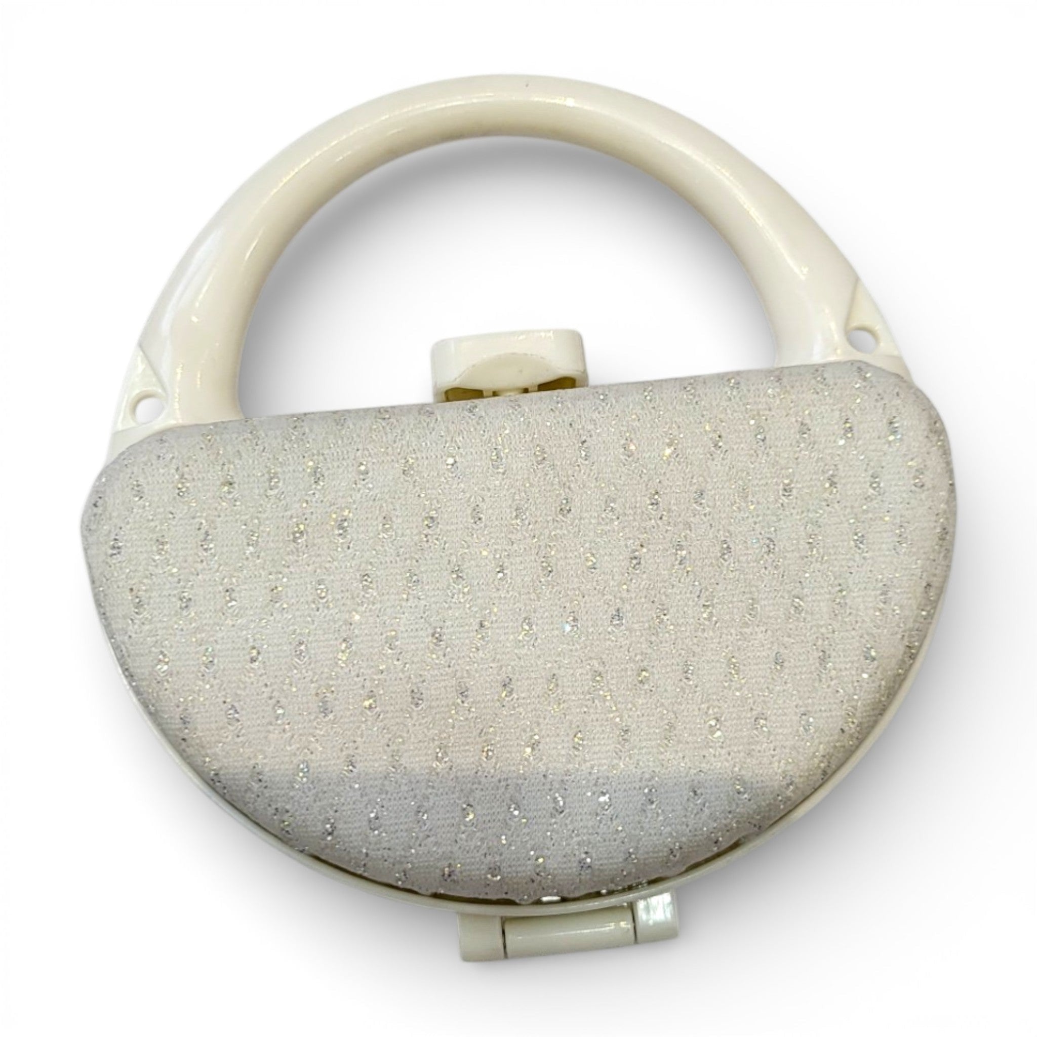 Girls Glitter Clutch Purse | Round Handle Party Bag for Kids