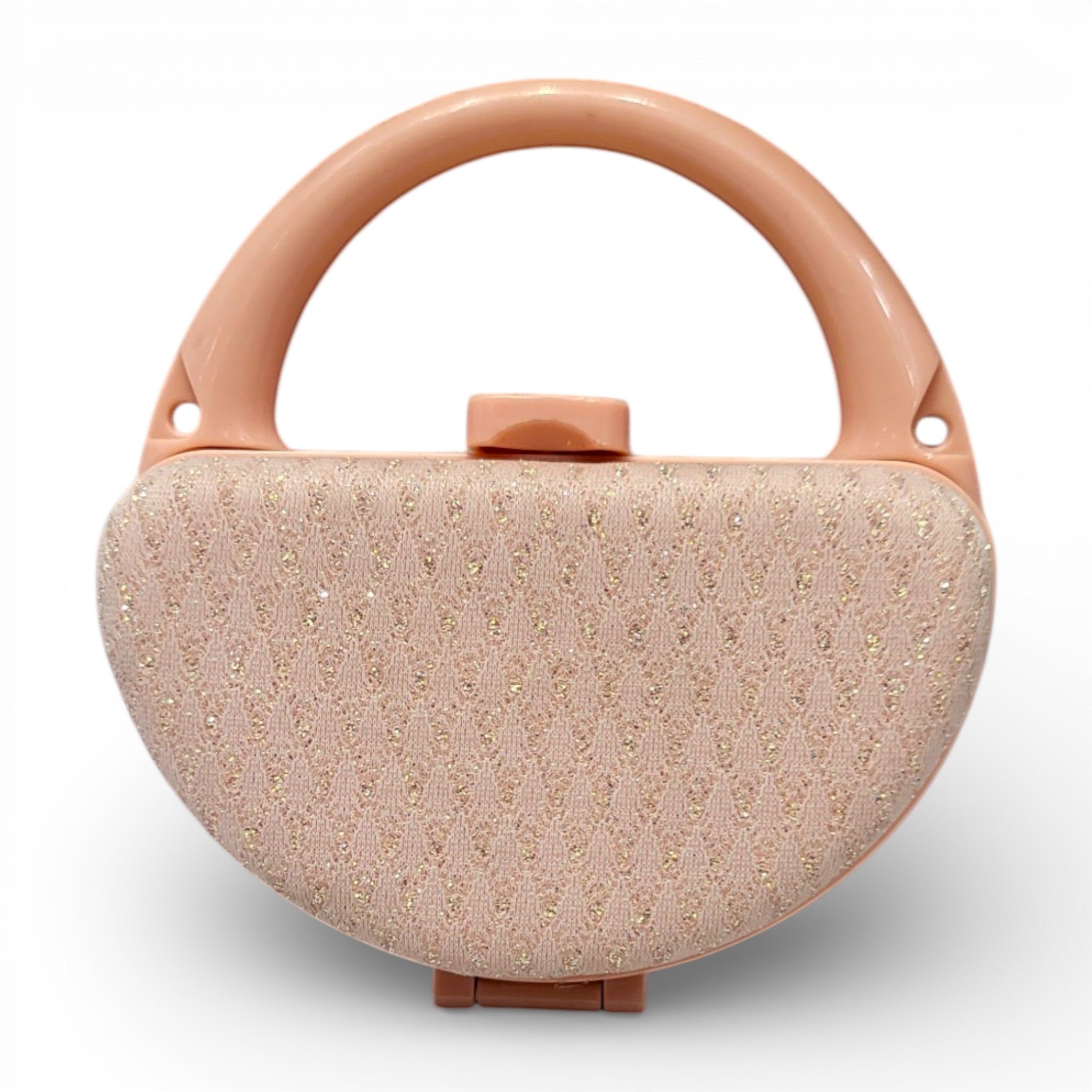 Girls Glitter Clutch Purse | Round Handle Party Bag for Kids