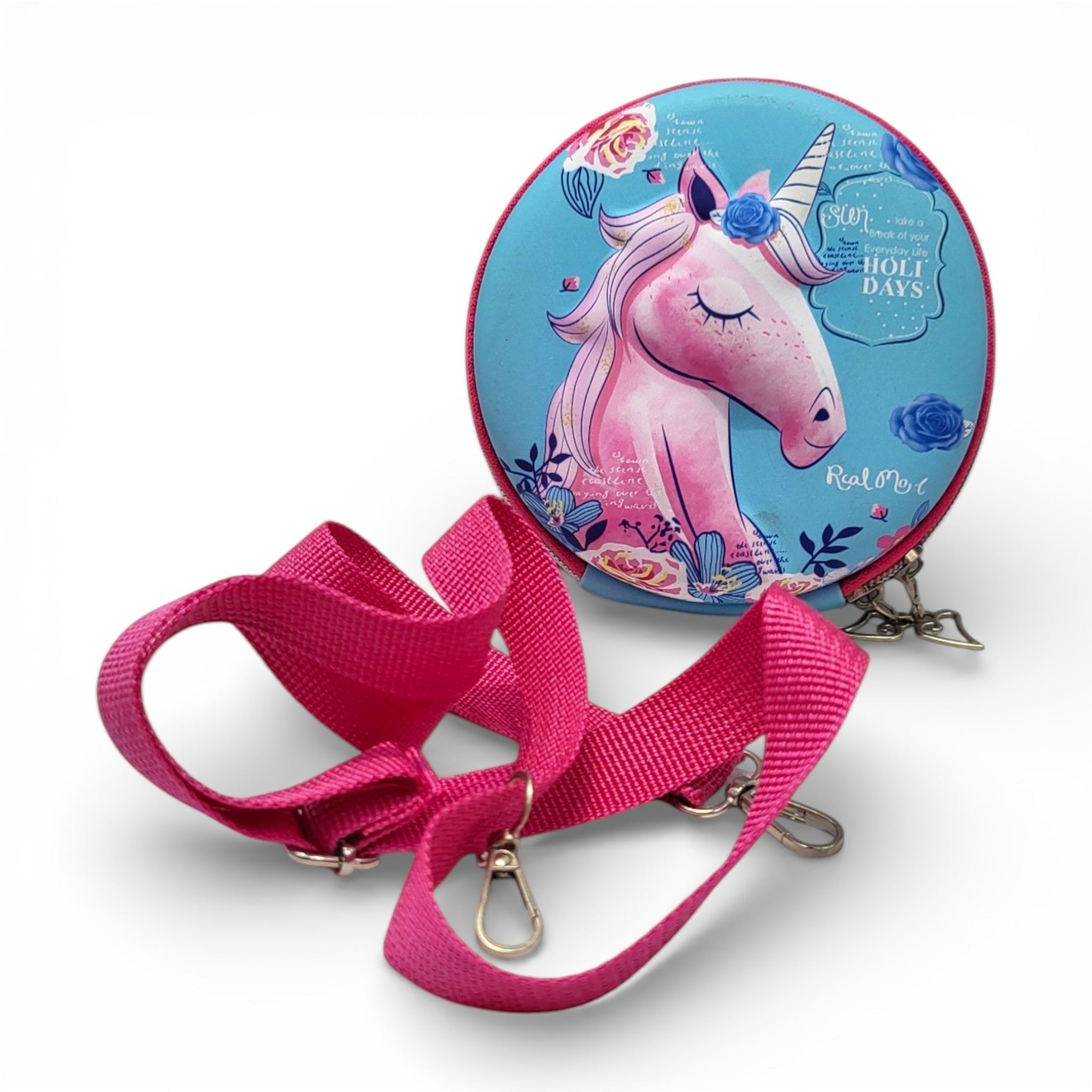 Cartoon Character EVA Sling Bag for Kids | Round Crossbody Bag for Girls & Boys