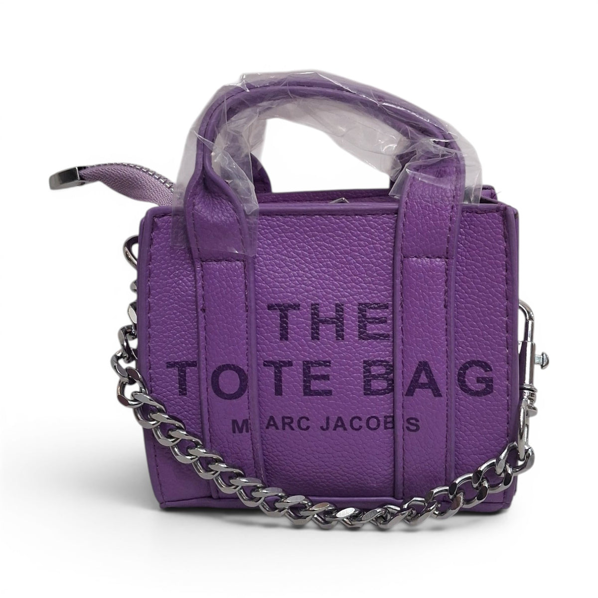 Mini Tote Bag with Chain Strap | Trendy Purple Sling Handbag