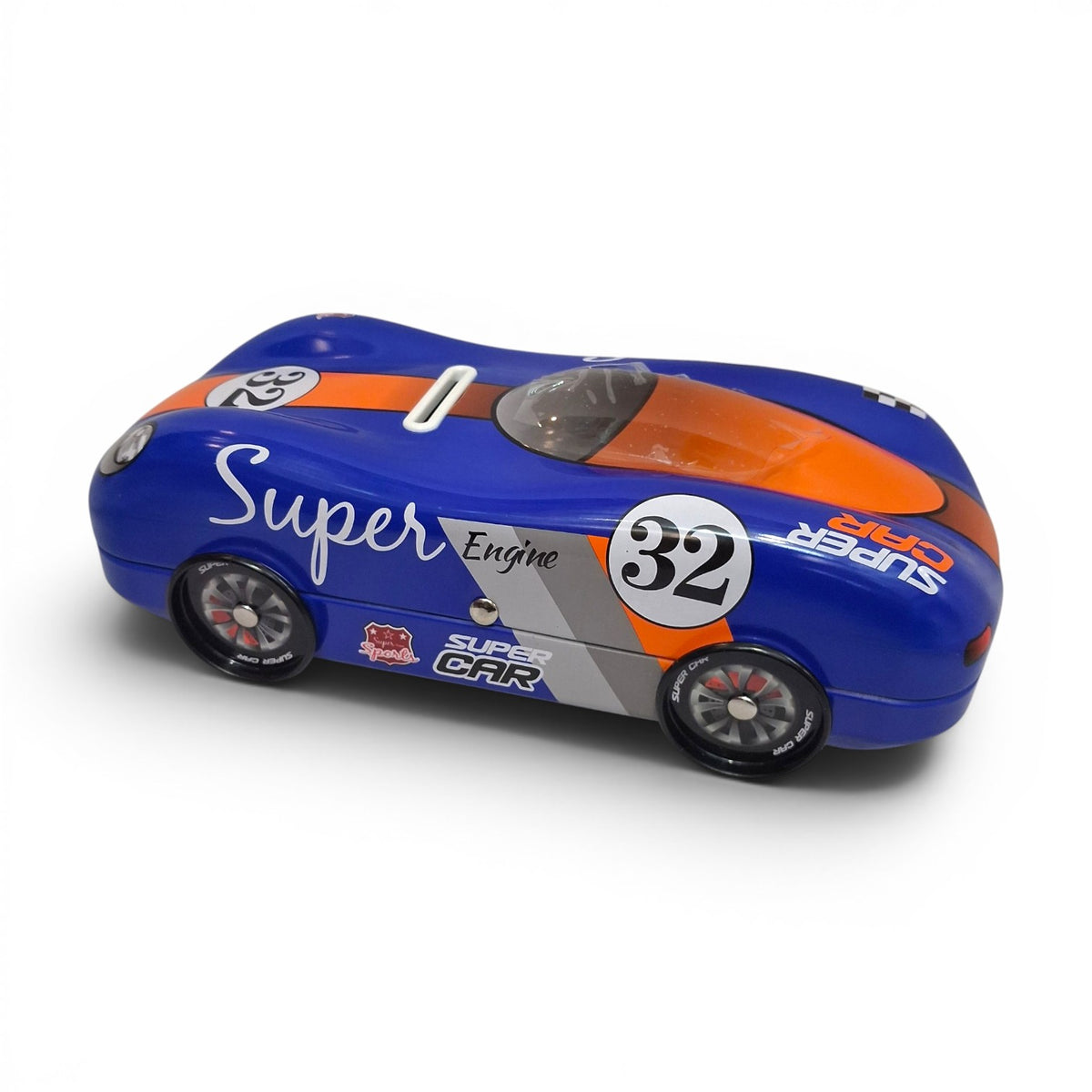 Racing Car Piggy Bank for Kids with Combination Lock — Super Car Money Box