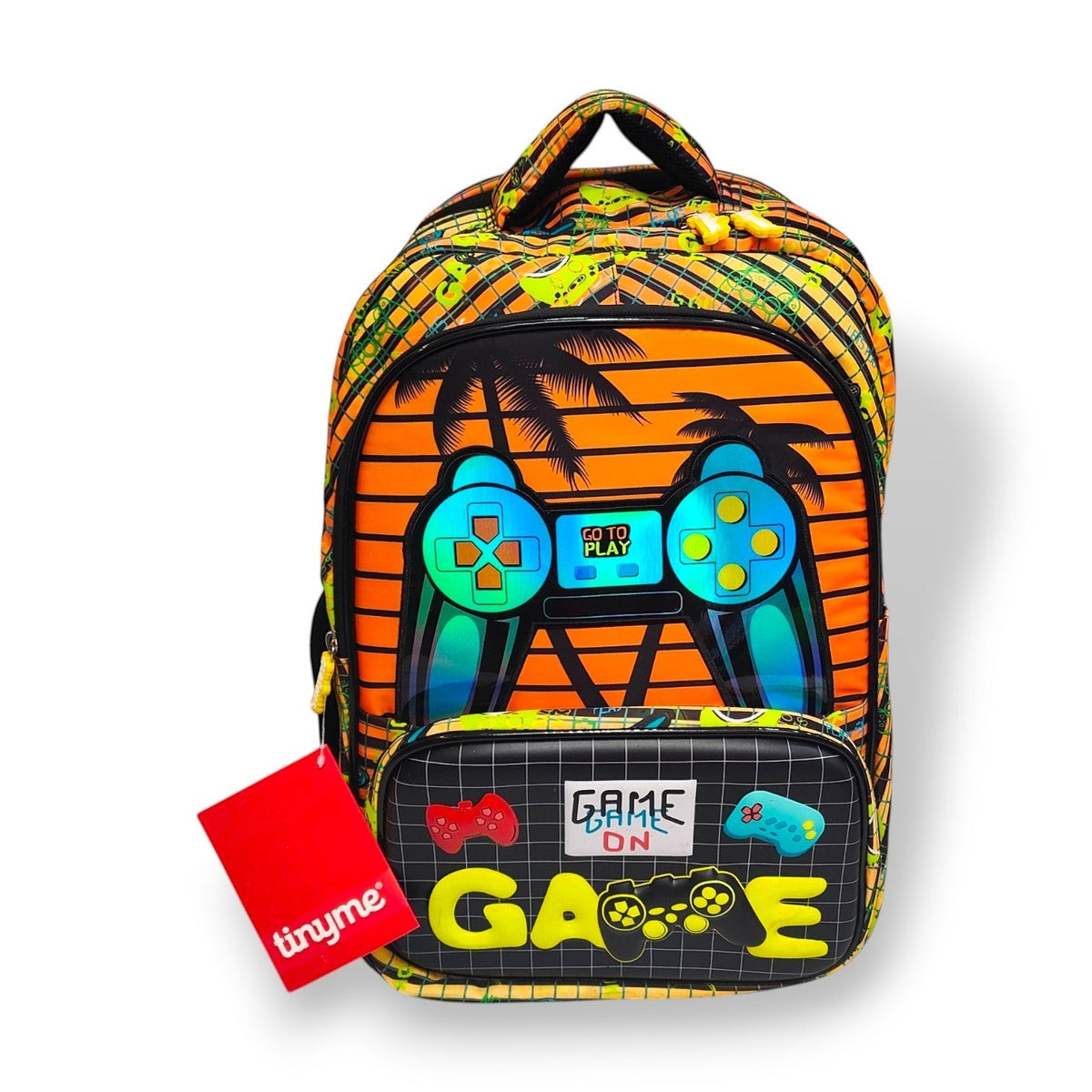 Tinyme Kids Gaming School Bag | Game On Controller Backpack for Boys