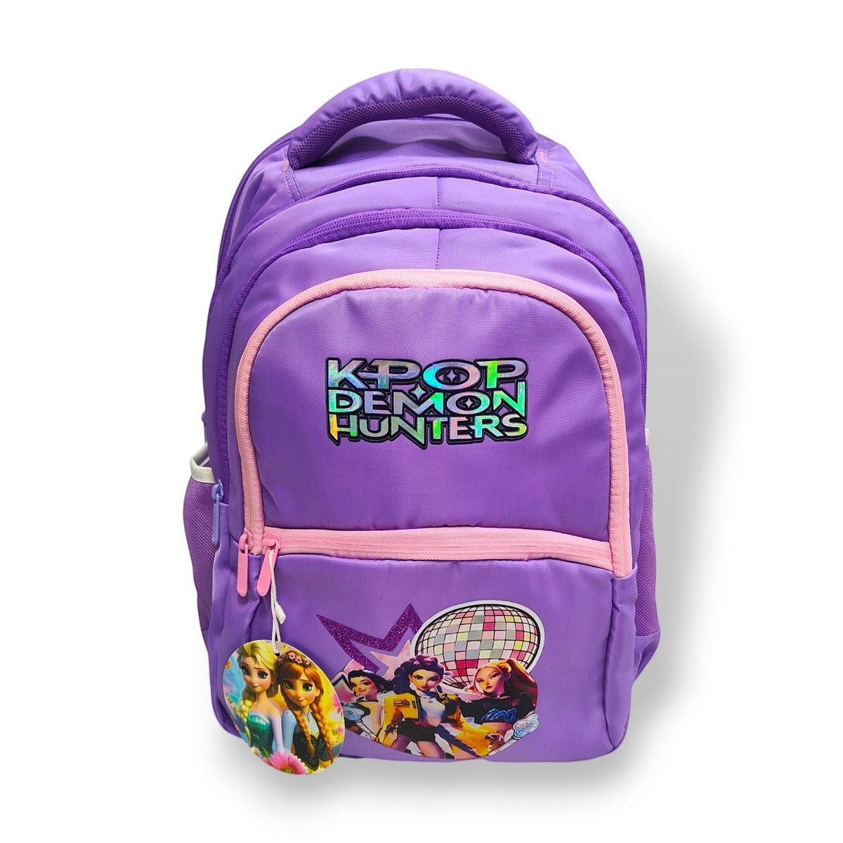 K-Pop Demon Hunters Girls School Backpack | Purple & Pink