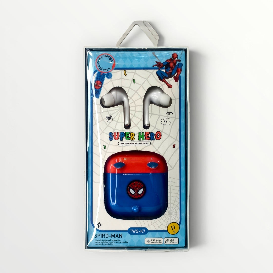 Kids Hero-Theme TWS Wireless Earbuds – True Wireless Bluetooth