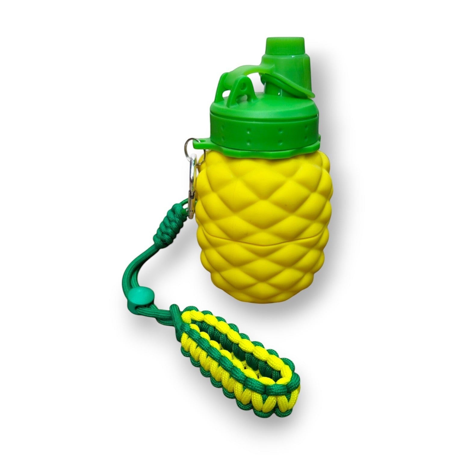 Pineapple Collapsible Silicone Kids Water Bottle | BPA Free | School Use