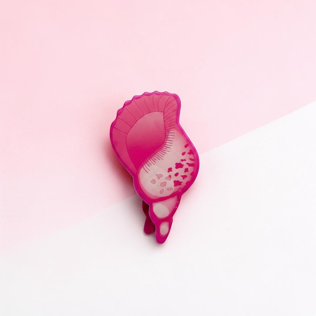 Tiny Tokens pink dinosaur paw shaped tape dispenser for kids, made from durable ABS plastic.