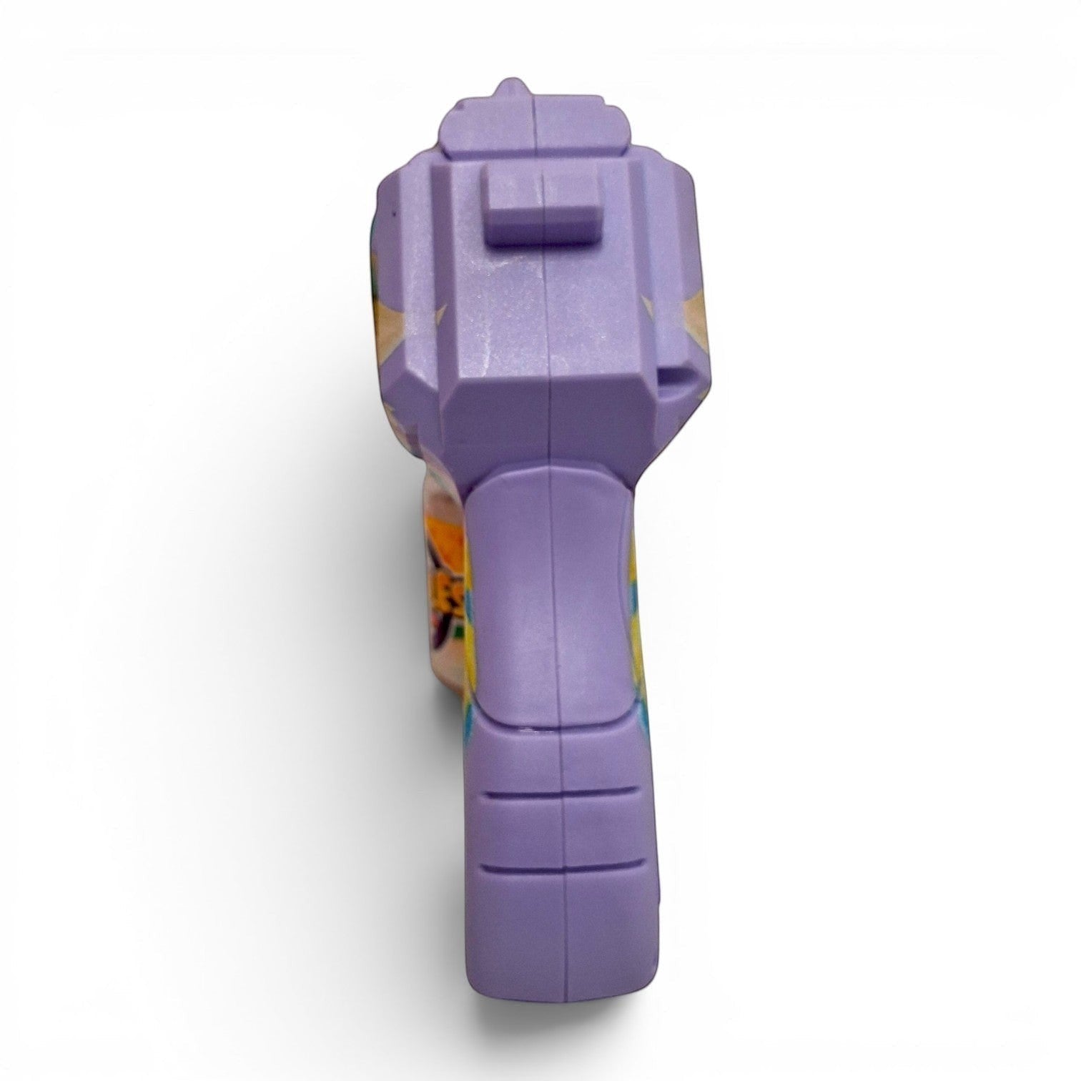 Tiny Tokens purple automatic bubble gun with cartoon character design, lights, and sound. Includes bubble solution.